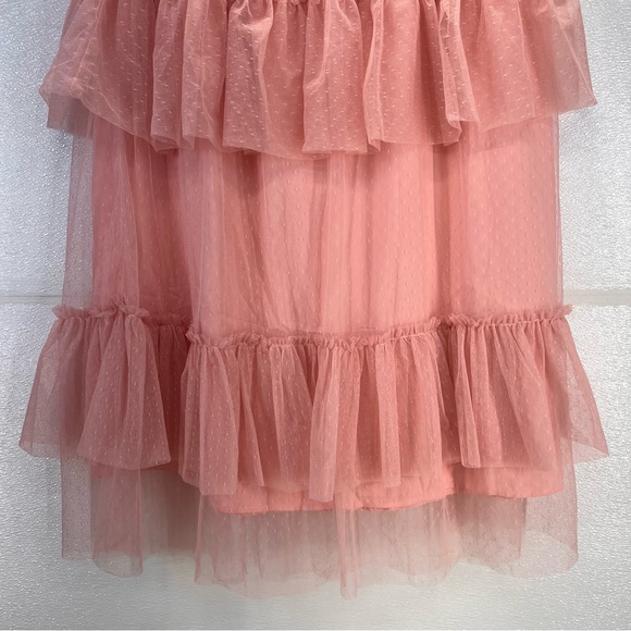 Tulle Skirts for Women - High Waisted A-line Tulle Skirt with Layered Ruffles XL - Picture 8 of 17